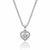 Valentina Pendant – 925 Sterling Silver Heart Halo CZ Pendant for Women