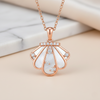 Naria Pendant – 925 Sterling Silver Rose Gold Shell Necklace