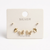 Butterfly Trio Studs – 925 Sterling Silver 3-Pair Earrings Set