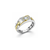 Chrono Ring – 925 Sterling Silver Men’s Dual-Tone Statement Ring