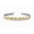 Pyramid Link Bracelet – Silver Men’s Dual-Tone Statement Bracelet