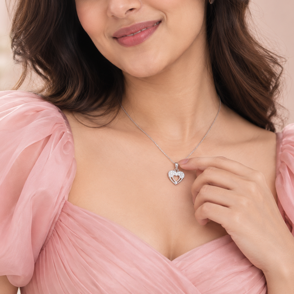 Amor Pendant – 925 Sterling Silver Heart Necklace