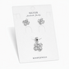 Floris Floral Pendant Set in 925 Sterling Silver