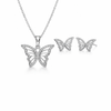 Noa Butterfly Pendant Set in 925 Sterling Silver