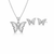 Noa Butterfly Pendant Set in 925 Sterling Silver