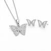 Noa Butterfly Pendant Set in 925 Sterling Silver