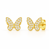 Butterfly Trio Studs – 925 Sterling Silver 3-Pair Earrings Set