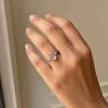 Tara Ring – 925 Sterling Silver Blush Pink Oval Statement Ring