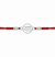 Ram Rakhi – 925 Sterling Silver Ram Symbol Rakhi with CZ Halo