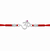 Om Rakhi – 925 Sterling Silver Divine Om Rakhi with Ruby Stone