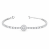 Orbit Halo Bracelet in 925 Sterling Silver