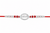 Radhe Radhe Rakhi – 925 Sterling Silver Rakhi with CZ Detailing & Red Thread
