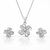 Floris Floral Pendant Set in 925 Sterling Silver