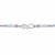 Bro Infinity Rakhi – 925 Sterling Silver Infinity Rakhi with Pastel Blue & Pink Beads