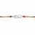 Bro Infinity Rakhi – 925 Sterling Silver Infinity Rakhi with Red & Yellow Crystal Beads