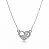 Cara Pendant – 925 Sterling Silver Double Heart Necklace