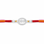 Radhe Radhe Rakhi – 925 Sterling Silver Divine Radhe Radhe Rakhi with Crystal Halo