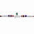 Krishna Rakhi – 925 Sterling Silver Rakhi with Green Crystal & Red Blue Beads