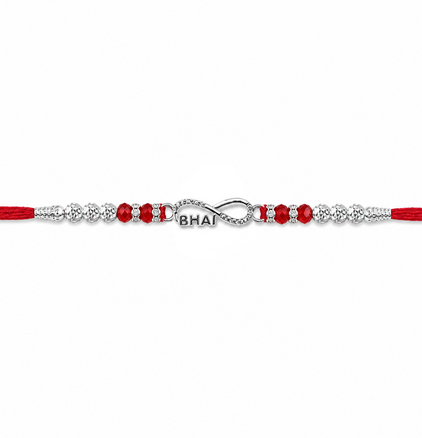 Bhai Rakhi – 925 Sterling Silver Infinity Rakhi for Brother