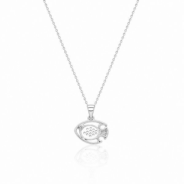 Kai Pendant – 925 Sterling Silver Fish Pendant Necklace