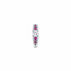 Rhea Ring – 925 Sterling Silver Rosy Marquise Halo Ring