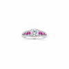 Rhea Ring – 925 Sterling Silver Rosy Marquise Halo Ring