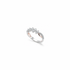 Siya Ring – 925 Sterling Silver Floral Band with CZ Stones