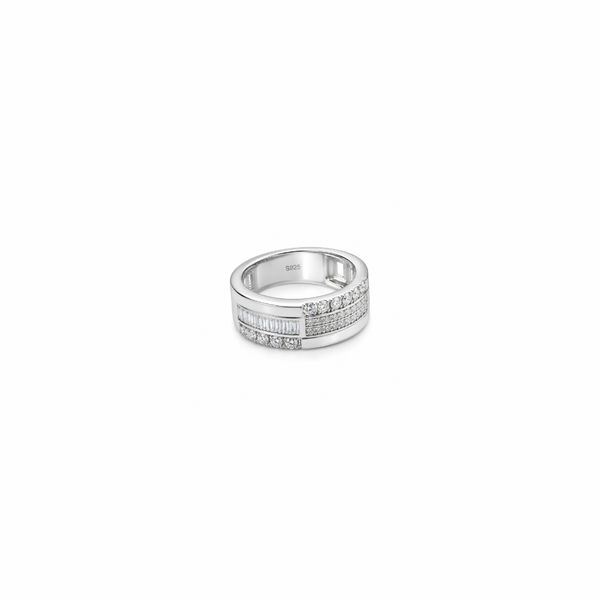Zora Ring – 925 Sterling Silver Multi-Layer CZ Band Ring