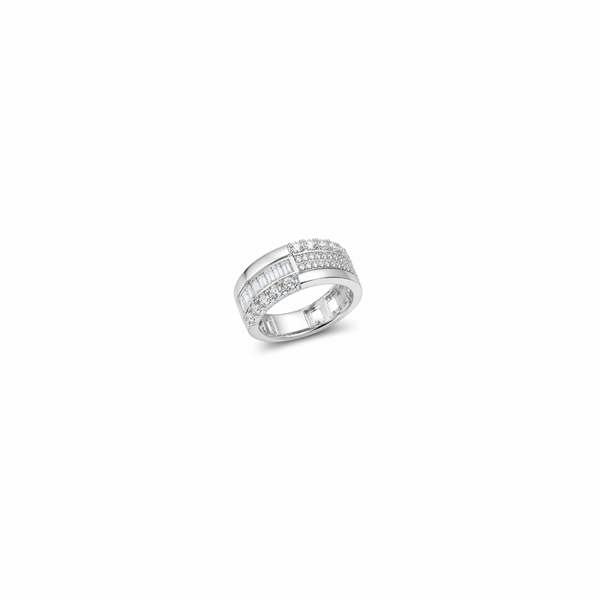 Zora Ring – 925 Sterling Silver Multi-Layer CZ Band Ring