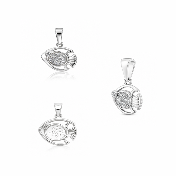 Kai Pendant – 925 Sterling Silver Fish Pendant Necklace