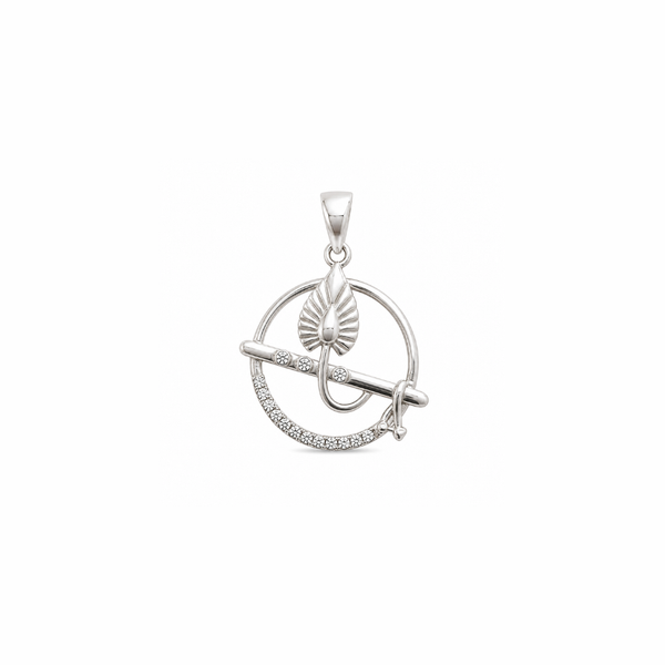 Bansuri Pendant – 925 Sterling Silver Flute Pendant