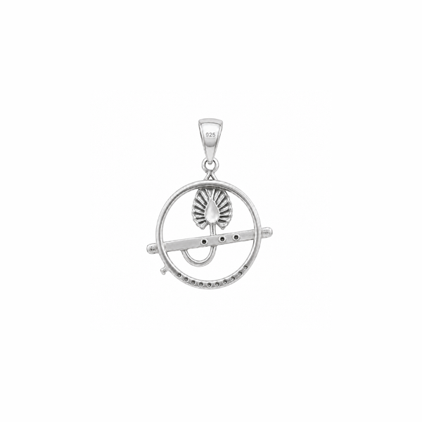 Bansuri Pendant – 925 Sterling Silver Flute Pendant
