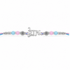 Bhai Rakhi – 925 Sterling Silver Rakhi with Pastel Pink & Blue Beads