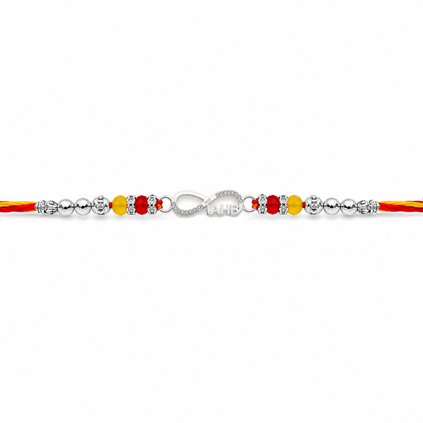 Bhai Rakhi – 925 Sterling Silver Infinity Rakhi for Brother