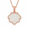 Naria Pendant – 925 Sterling Silver Rose Gold Shell Necklace