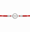 Ram Rakhi – 925 Sterling Silver Ram Symbol Rakhi with CZ Halo