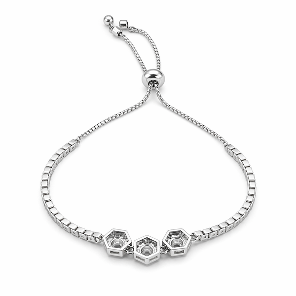 Hexa Sparkle Bracelet in 925 Sterling Silver