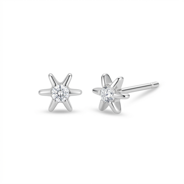 Ocean Trio Studs – 925 Sterling Silver 3-Pair Ocean-Inspired Stud Earrings Set