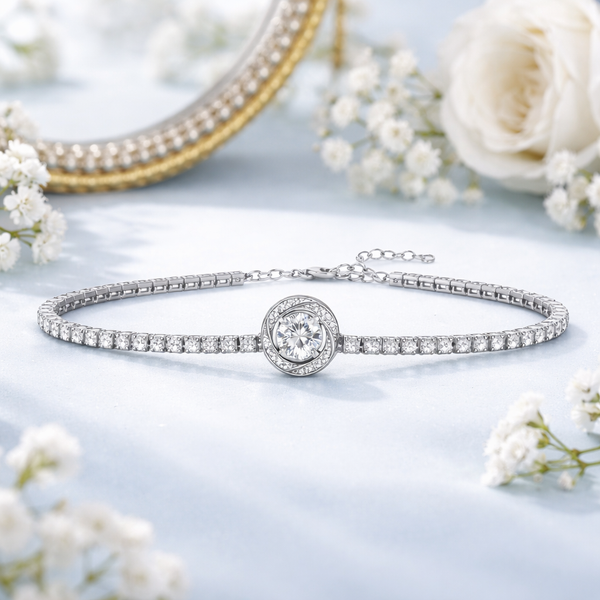 Aviro Tennis Bracelet in 925 Sterling Silver