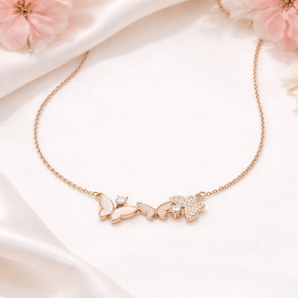 Lila Pendant – 925 Sterling Silver Butterfly Charm Necklace