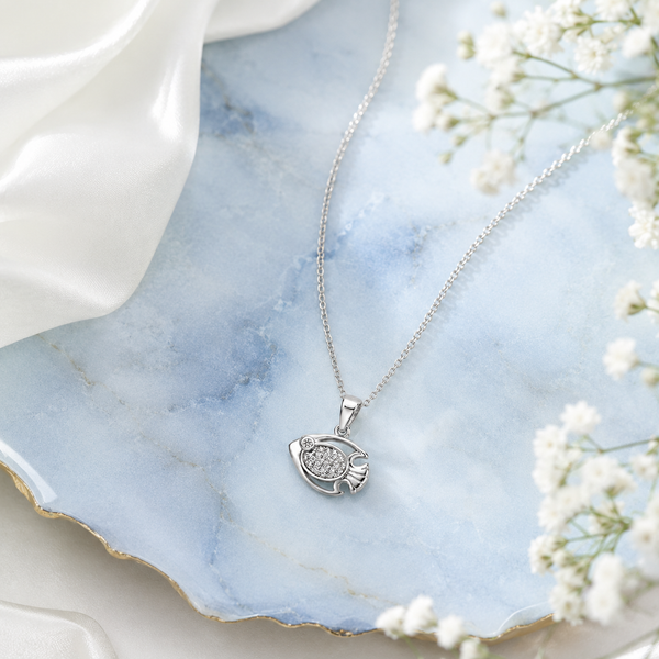 Kai Pendant – 925 Sterling Silver Fish Pendant Necklace