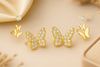 Butterfly Trio Studs – 925 Sterling Silver 3-Pair Earrings Set