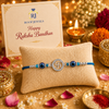 Swastik Evil Eye Silver Rakhi – 925 Sterling Silver Divine Swastik Rakhi with Evil Eye Protection