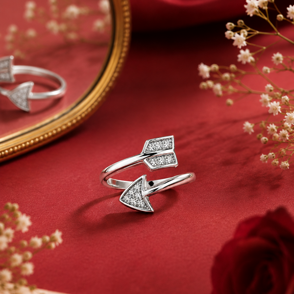 Avia Ring – 925 Sterling Silver Arrow Adjustable Ring