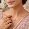 Hazel Pendant – 925 Sterling Silver Leaf Design Pendant (Silver & Rose Gold)