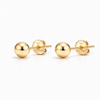 Ribbon Trio Studs – 925 Sterling Silver 3-Pair Gold Stud Earrings Set