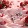 Luvia Heart Pendant Set in 925 Sterling Silver