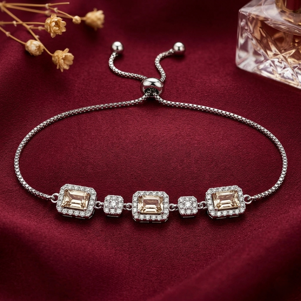 Ember Radiance Bracelet in 925 Sterling Silver