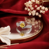 Sia Ring – 925 Sterling Silver Sunshine Yellow Solitaire Accent Ring