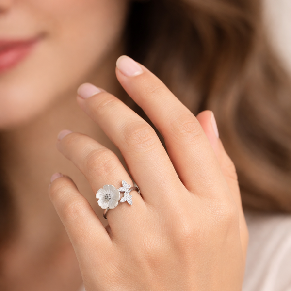 Florrise Ring in 925 Sterling Silver
